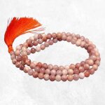 Véritable mala tibétain pierre de lune pêche Véritable mala tibétain pierre de lune pêche