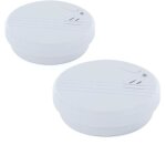 2 détecteurs de fumée optiques - chacon - avec pile alkaline 9 v - 1 an - blanc - neuf 2 détecteurs de fumée optiques - chacon - avec pile alkaline 9 v - 1 an - blanc - neuf