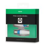 2 fiches coax m�le 9. 52mm - neuf