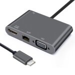 Adaptateur usb c heden usb c male / hdmi f + vga f + rj45 hdmi 40 / 30hz, vga 1920 * 1080p rj45 1000mbps ... Adaptateur usb c heden usb c male / hdmi f + vga f + rj45 hdmi 40 / 30hz, vga 1920 * 1080p rj45 1000mbps ...