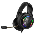 Advance gta 250 rgb casque avec fil arceau jouer usb type - a socle de chargement noir - neuf