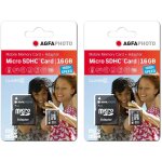 Agfaphoto pack 2 cartes mémoire microsdhc 10580 - capacité 16gb + 16gb - noir - neuf Agfaphoto pack 2 cartes mémoire microsdhc 10580 - capacité 16gb + 16gb - noir - neuf
