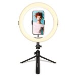 Agfaphoto ring light realiview arl11 avec tr�pied - lumiere led pour t�l�phone, photos, selfies, vid�os, ...
