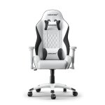 Akracing california sige de jeu sur pc sige capitonn noir, blanc - neuf