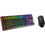 Akuma ? pack gaming sentai c03 wl clavier tkl + souris sans fil rechargeable rtroclair, azerty franais, ...