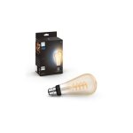 Ampoule connect�e philips hue white ambiance b22 filament edison 7w transparent - neuf