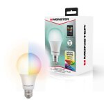 Ampoule led multicolore monster - culot a19 / e27 - 12 possibilités de couleurs - contrôle de la luminosité ... Ampoule led multicolore monster - culot a19 / e27 - 12 possibilités de couleurs - contrôle de la luminosité ...