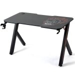 Amstrad ams - desk120r - skred bureau informatique gamer - largeur 1m20 - finition carbone - design tte ...