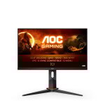 Aoc g2 q24g2a / bk led display 60, 5 cm (23. 8 ) 2560 x 1440 pixels quad hd lcd noir, rouge - neuf