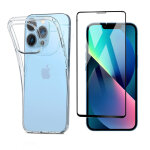 Apple iphone 14 plus coque tpu et vitre full noir - neuf