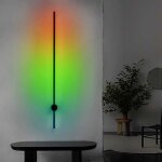 Applique murale minimalist laser rgb 80 cm - neuf
