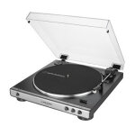 Audio - technica at - lp60xusb tourne - disque entra�n� par courroie gris, m�tallique compl�tement automatique ...