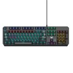 Aula f2066 - ii v�ritable cl� m�canique clavier de jeu c�ble usb 1. 6m 106 touche en / rus rgb led argent ...