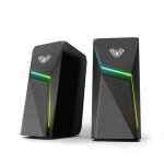 Aula n - 521 son puissant pc / notebook 2. 0 enceintes stro 10w 3. 5mm + usb rgb + tlcommande noir ...