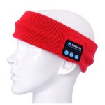 Bandeau tricot ios android couteurs mains libres bluetooth micro intgr rouge yonis - neuf