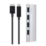Belkin f4u088vf hub & concentrateur usb 3. 2 gen 1 (3. 1 gen 1) micro - b 5000 mbit / s argent - neuf ...