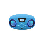 Bigben cd61blusb lecteur radio cd portable usb bleu + speakers lumineux - neuf