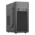 Boitier microatx mip black aero + alim. 480w, 1usb2 / 1usb3 + lecteur carte, noir - neuf Boitier microatx mip black aero + alim. 480w, 1usb2 / 1usb3 + lecteur carte, noir - neuf