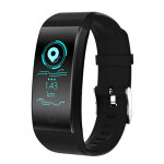Bracelet connect etanche smartwatch montre cardio ip67 traceur d'activit noir yonis - neuf
