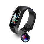 Bracelet connect� fhd 1080p vid�osurveillance suivi sportif calories alarmes yonis - neuf