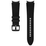 Bracelet hybride en cuir pour g watch 4 classic 130mm, m / l noir samsung - neuf