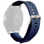 Bracelet silicone icon pour universel 22mm bleu puro - neuf