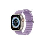 Bracelet silicone riff ocean pour apple iwatch s�rie 38 / 40 / 41 mm violet clair - neuf