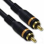 C2g 0. 5m velocity digital audio coax cable c�ble coaxial 0, 5 m rca noir - neuf
