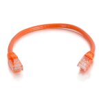 C2g c�ble de raccordement r�seau cat6 avec gaine non blind� (utp) de 2 m - orange - neuf