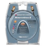 Cble d'antenne coaxial monster 10 mtres - tlviseurs 100 hz - double blindage en feuilles mtalliques ...