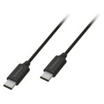Cble de charge et de synchronisation usb c / usb c noir thomson - neuf