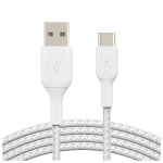 Cble  gaine tresse usb - c vers usb - a boost?charge? (2 m) blanc - neuf