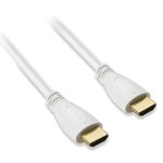 C�ble hdmi m�le / m�le blanc 3m - neuf