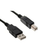 Cble d'imprimante riff usb 2. 0 a - plug am - bm 1, 5 m noir - neuf
