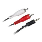 C�ble jack3, 5mm m�le / 2rca m�le 1m50 - neuf