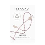 C�ble lightning pour iphone spirale - 2 m�tres - en filets de p�che recycl�s - neuf