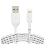 C�ble tress� lightning mfi 3m (blanc) - neuf