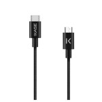 Cble usb - c vers micro - usb tress mtallis charge / sync (1m) - neuf