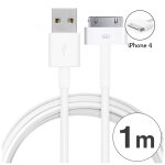 Cable usb iphone 4 / 4s cable 1m 2a - blanc apple iphone 4 iphone 4s - neuf Cable usb iphone 4 / 4s cable 1m 2a - blanc apple iphone 4 iphone 4s - neuf