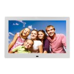 Cadre photo numrique 10 pouces lecteur multimdia usb vido mpeg4 lcd mp3 blanc yonis - neuf