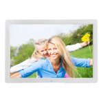 Cadre photo numrique 17 pouces lecteur multimdia 1080p led vido usb sd blanc yonis - neuf