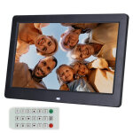 Cadre photo numrique ecran lcd 10. 1 pouces horloge alarmes rveil usb 2. 0 noir yonis - neuf