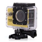 Camera embarque sport lcd caisson tanche waterproof 12 mp full hd 1080p jaune yonis - neuf