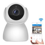 Camera ip wifi motorisee vision de nuit blanc android tablette smartphone iphone yonis - neuf