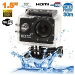 Camra wifi sport embarque plonge caisson camscope 12mp full hd 1080p noir ram rom - yonis - neuf