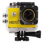 Camra wifi sport embarque plonge caisson camscope 12mp full hd 1080p jaune yonis - neuf