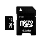Carte mmoire micro sd sdhc 16 go de classe 4 universelle + adaptateur carte sd yonis - neuf