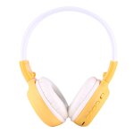 Casque audio sans fil st�r�o �cran lcd lecteur voyant lumineux radio fm jaune yonis - neuf