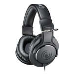 Casque audio - technica ath - m20x noir avec arceau, c�ble d�tachable de 3 m�tres, coussinets d'oreille ...