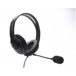 Casque filaire tellur basic pch2, microphone, commande filaire, usb, noir - neuf